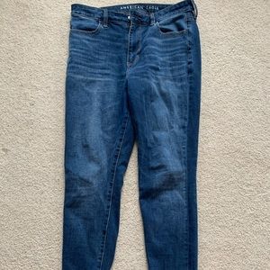 American eagle blue skinny jeans (short)